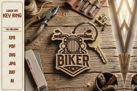 Download Bike Lover Laser Cut Keychain SVG - Laser cut keychain Collection
