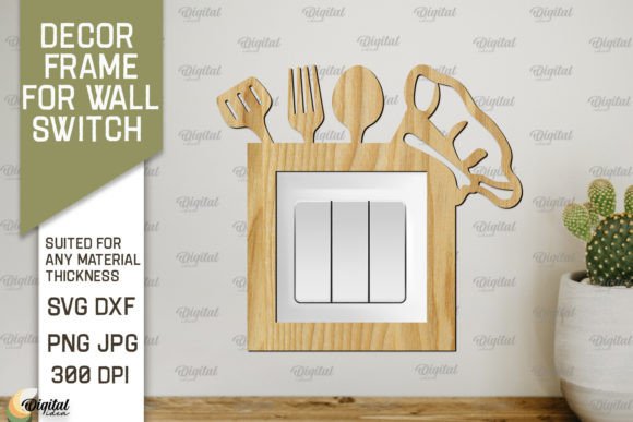Download Decor Frame for Wall Switch Laser Cut - Premium Resources