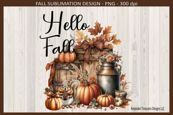 Download Hello Fall Rustic Autumn Farmhouse - Farmhouse Collection