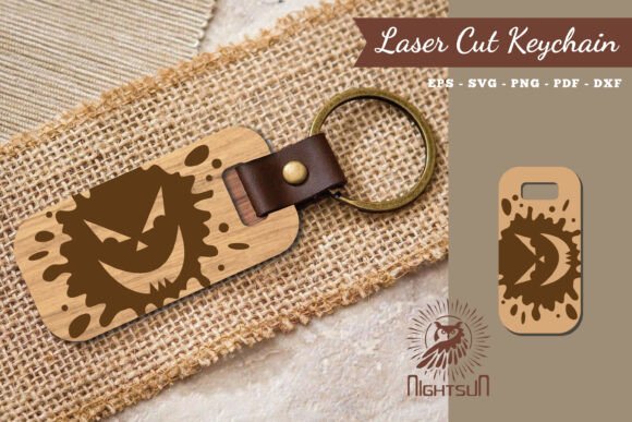 Download Halloween Face Laser Cut Keychain 5 - Laser cut keychain Collection