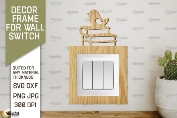 Download Decor Frame for Wall Switch Laser Cut - Premium Resources