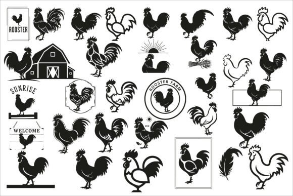 Download Rustic Rooster Farmhouse Sign Design - Farmhouse Collection
