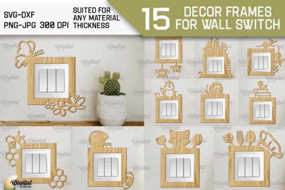 Download Decor Frame for Wall Switch SVG Bundle - For wall Collection