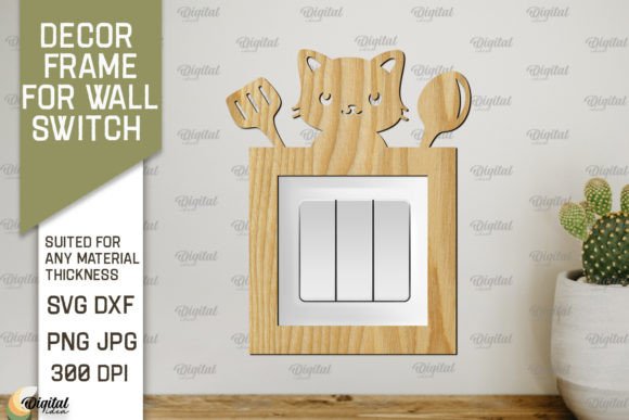 Download Decor Frame for Wall Switch Laser Cut - Premium Resources