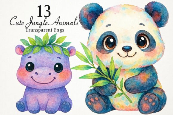 Download Cute Jungle Animals PNG Clipart - Cute jungle animals Collection