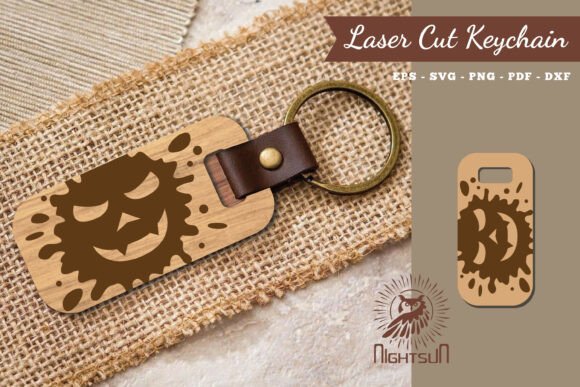Download Halloween Face Laser Cut Keychain 21 - Laser cut keychain Collection