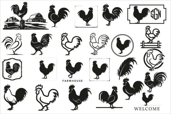 Download Rustic Rooster Farmhouse Sign Design - Farmhouse Collection