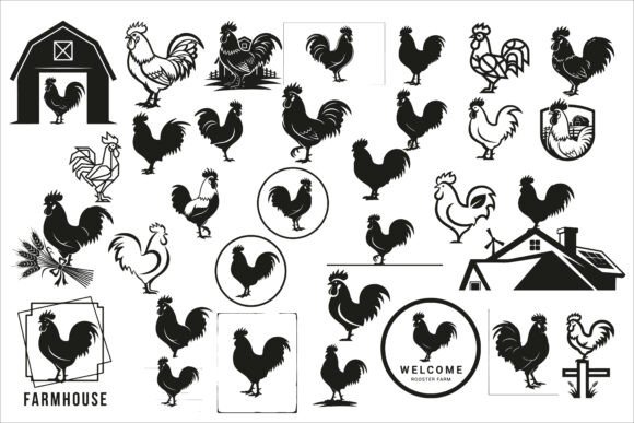 Download Rustic Rooster Farmhouse Sign Design - Farmhouse Collection