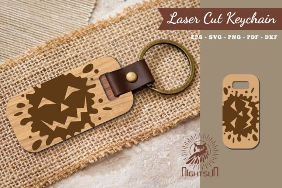 Download Halloween Face Laser Cut Keychain 2 - Laser cut keychain Collection